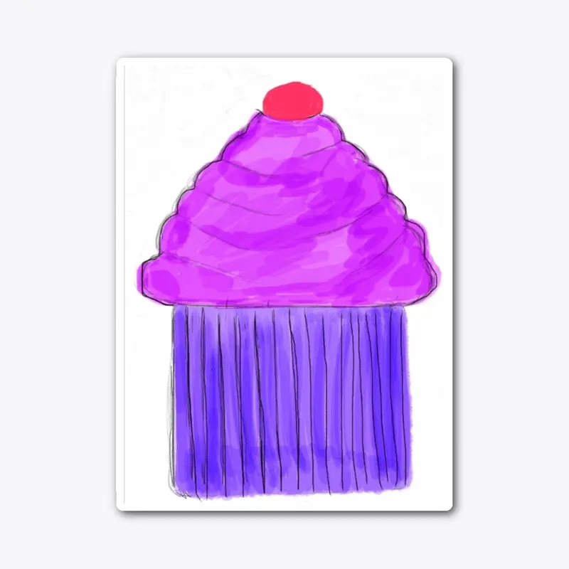 Cupcake sticker